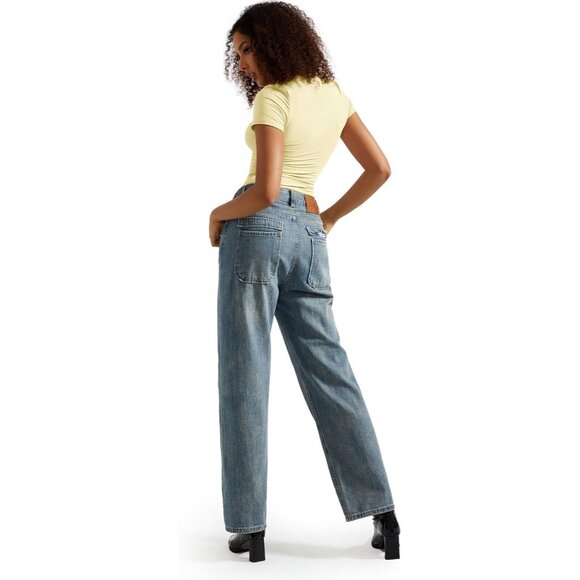 Women Double Lined Soft Cotton Crew Neck Crop Top Short Sleeve Casual - Picture 5 of 7